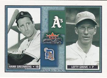 2002 Fleer Fall Classic - Rival Factions Retail #21 RF Hank Greenberg / Lefty Grove  Front