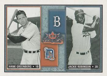 2002 Fleer Fall Classic - Rival Factions Retail #33 RF Hank Greenberg / Jackie Robinson  Front