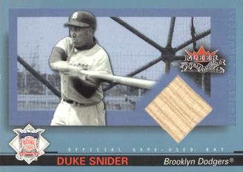 2002 Fleer Fall Classic - Series of Champions Game Used #SOC-DS Duke Snider Front