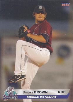 2008 Choice Mobile BayBears #04 Brooks Brown Front