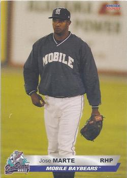 2008 Choice Mobile BayBears #24 Jose Marte Front