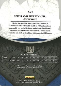 2016 Panini Pantheon #2 Ken Griffey Jr. Back