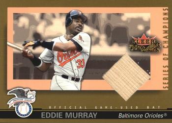 2002 Fleer Fall Classic - Series of Champions Game Used Gold #SOC-EM Eddie Murray Front
