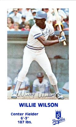 1981 Kansas City Royals Police #NNO Willie Wilson Front