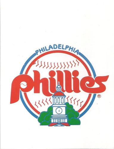 1984 Tastykake Philadelphia Phillies #NNO Logo Card/Checklist Front