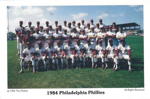 1984 Tastykake Philadelphia Phillies #NNO Team Photo Front