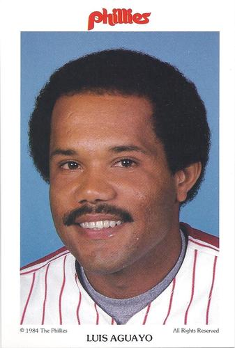 1984 Tastykake Philadelphia Phillies #NNO Luis Aguayo Front