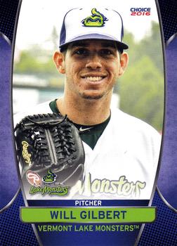 2016 Choice Vermont Lake Monsters #19 Will Gilbert Front