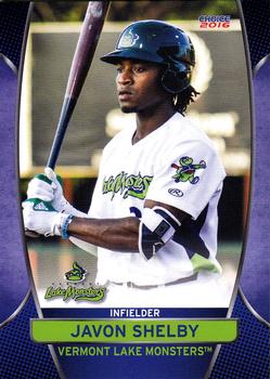 2016 Choice Vermont Lake Monsters #24 Javon Shelby Front