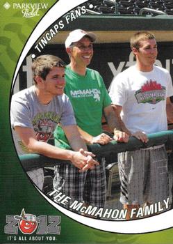 2012 Grandstand Fort Wayne TinCaps #NNO The McMahon Family Front