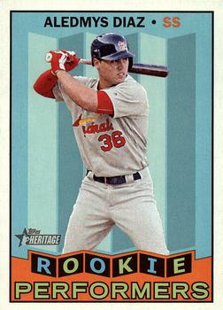 2016 Topps Heritage - Rookie Performers #RP-AD Aledmys Diaz Front