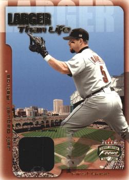 2002 Fleer Focus Jersey Edition - Larger than Life Game Used #NNO Jeff Bagwell Front