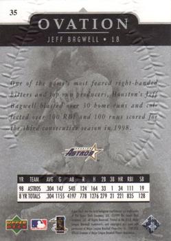 1999 Upper Deck Ovation #35 Jeff Bagwell Back