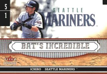 2002 Fleer Genuine - Bat's Incredible #BI21 Ichiro Front