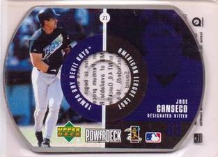 1999 Upper Deck PowerDeck #21 Jose Canseco Front