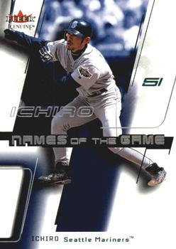 2002 Fleer Genuine - Names of the Game #NG30 Ichiro Front