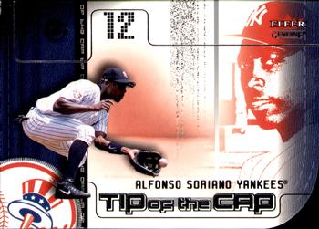 2002 Fleer Genuine - Tip of the Cap #TC7 Alfonso Soriano  Front