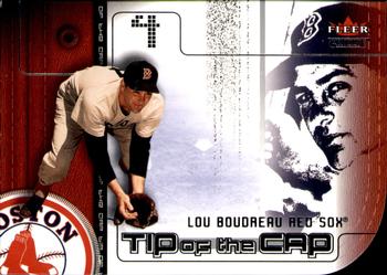 2002 Fleer Genuine - Tip of the Cap #TC13 Lou Boudreau  Front