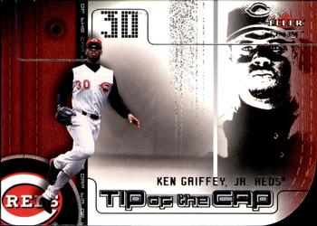 2002 Fleer Genuine - Tip of the Cap #TC19 Ken Griffey, Jr. Front