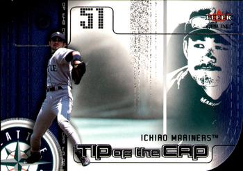2002 Fleer Genuine - Tip of the Cap #TC20 Ichiro Front