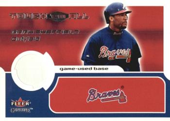 2002 Fleer Genuine - Touch Em All Game Base #NNO Gary Sheffield  Front