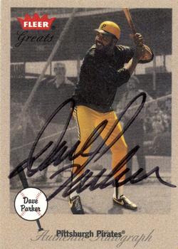 2002 Fleer Greats of the Game - Autographs #NNO Dave Parker Front