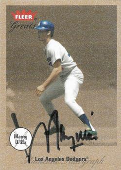2002 Fleer Greats of the Game - Autographs #NNO Maury Wills Front