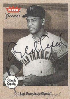 2002 Fleer Greats of the Game - Autographs #NNO Orlando Cepeda Front