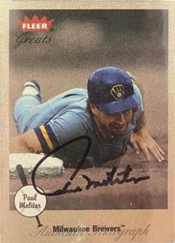 2002 Fleer Greats of the Game - Autographs #NNO Paul Molitor Front