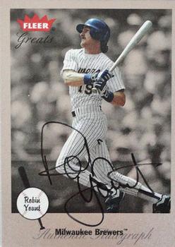 2002 Fleer Greats of the Game - Autographs #NNO Robin Yount Front