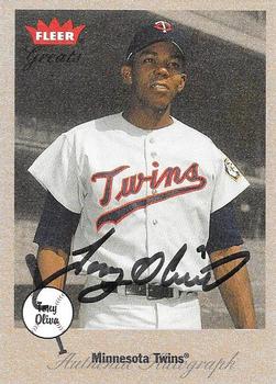 2002 Fleer Greats of the Game - Autographs #NNO Tony Oliva Front