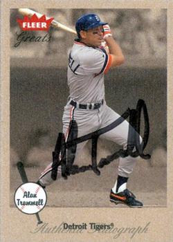 2002 Fleer Greats of the Game - Autographs #NNO Alan Trammell Front