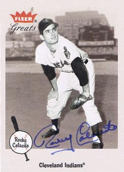 2002 Fleer Greats of the Game - Autographs #NNO Rocky Colavito Front