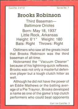 1983 ASA The Brooks Robinson Story - Autographed Red Border #2 Brooks Robinson / Tito Francona / Bob Hale Back