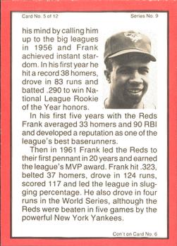 1983 ASA The Frank Robinson Story - Autographed Red Border #5 Frank Robinson Back