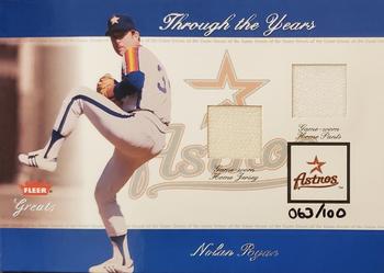 2002 Fleer Greats of the Game - Through the Years Level 2 #NNO Nolan Ryan Front