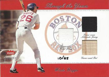2002 Fleer Greats of the Game - Through the Years Level 3 #NNO Wade Boggs Front