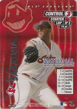 2001 MLB Showdown Pennant Run - National Convention Promo #008 C.C. Sabathia Front