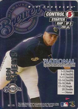 2001 MLB Showdown Pennant Run - National Convention Promo #087 Ben Sheets Front