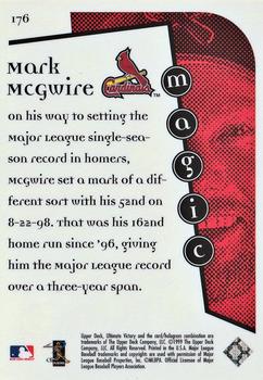 1999 Upper Deck Ultimate Victory #176 Mark McGwire Back
