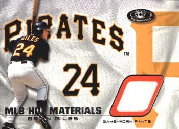 2002 Fleer Hot Prospects - MLB Hot Materials #HM-BG Brian Giles Front