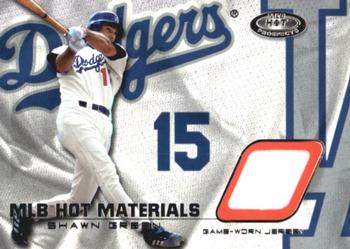 2002 Fleer Hot Prospects - MLB Hot Materials #HM-SG Shawn Green Front