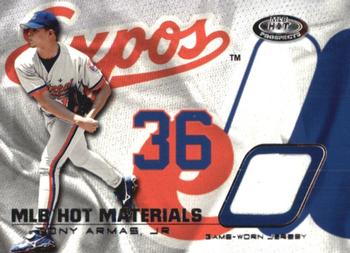 2002 Fleer Hot Prospects - MLB Hot Materials #HM-TA Tony Armas Jr. Front