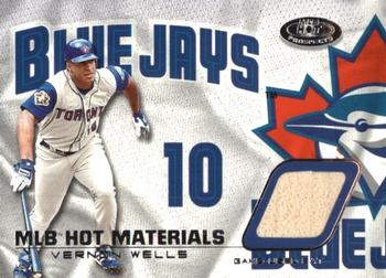 2002 Fleer Hot Prospects - MLB Hot Materials #HM-VW Vernon Wells Front