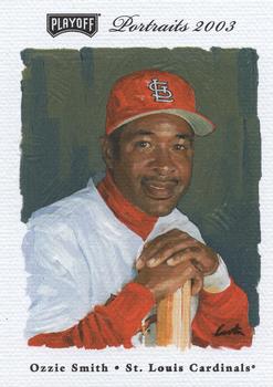 2003 Playoff Portraits - Beckett Samples #112 Ozzie Smith Front