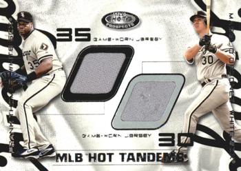 2002 Fleer Hot Prospects - MLB Hot Tandems #FT-MO Frank Thomas / Magglio Ordonez Front