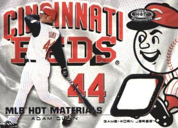 2002 Fleer Hot Prospects - MLB Red Hot Materials #HM-AD Adam Dunn  Front