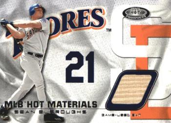 2002 Fleer Hot Prospects - MLB Red Hot Materials #HM-SB Sean Burroughs  Front