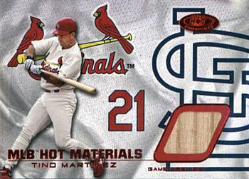 2002 Fleer Hot Prospects - MLB Red Hot Materials #HM-TM Tino Martinez  Front