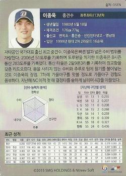 2015 SMG Ntreev Super Star Season 2 - All Star Waves #SBC1502-059-AS Jong-Wook Lee Back